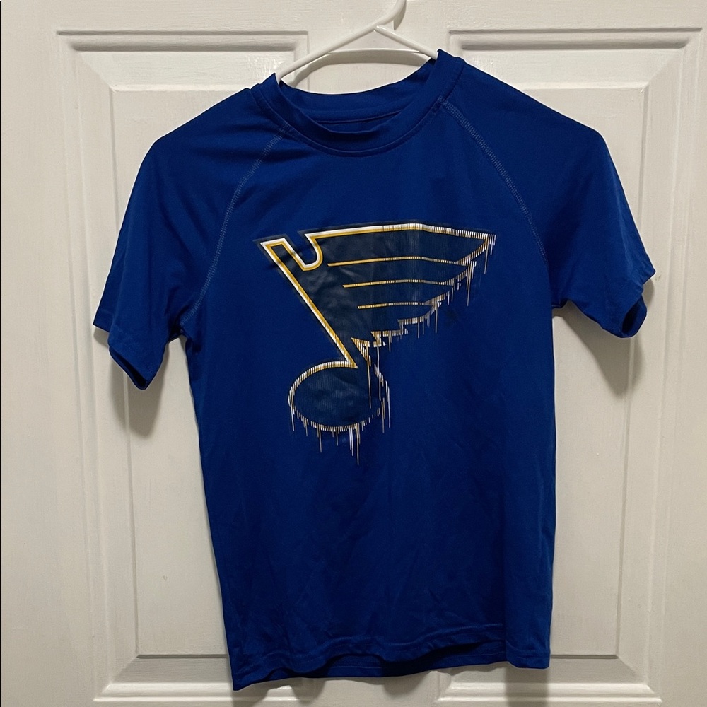 adidas Kids St. Louis Blues hockey climalite shirt